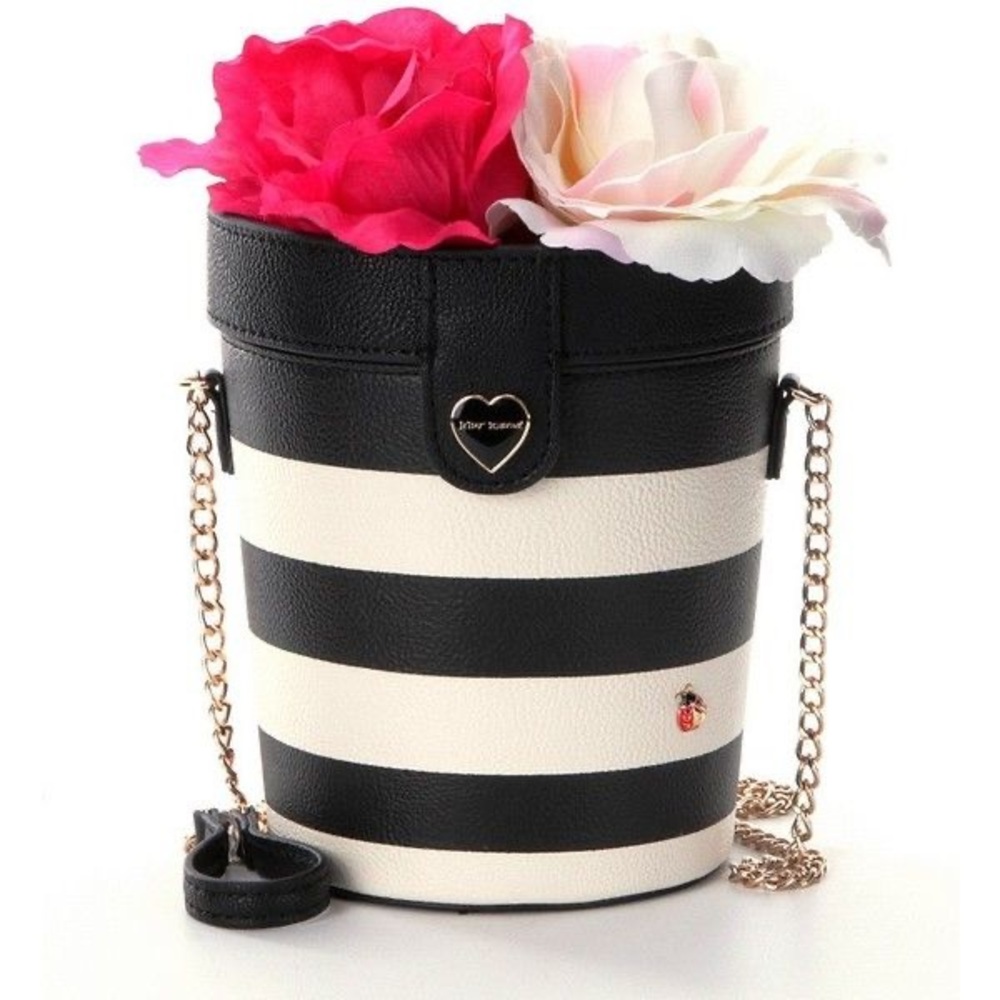 Betsey Johnson Flower Pot (stripe)